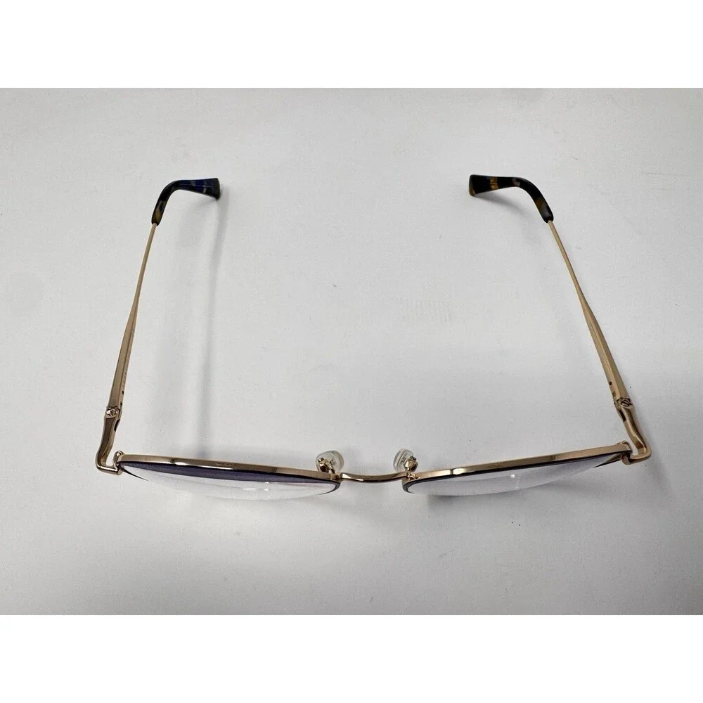 Longchamp LO2143 Eyeglass Frames Only 400 Gold Blue 53-17-140 Authentic